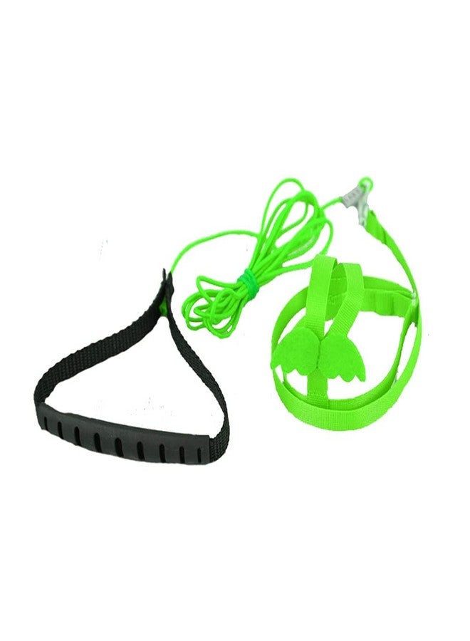 FORZENA Birds Adjustable Harness and Leash, Parrot Outdoor Flying Training Traction Rope Straps with Cute Wing for Small Animal Birds, Parrots, Pigeons, Lizard, Turtles (L,Green) - Image 2